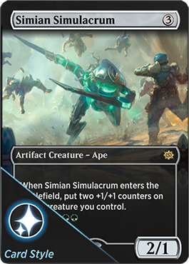 Simian Simulacrum card style