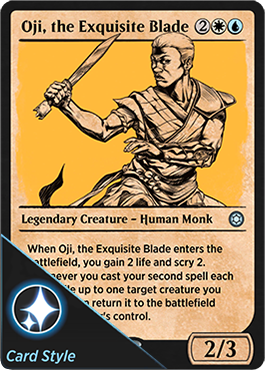 Oji, The Exquisite Blade