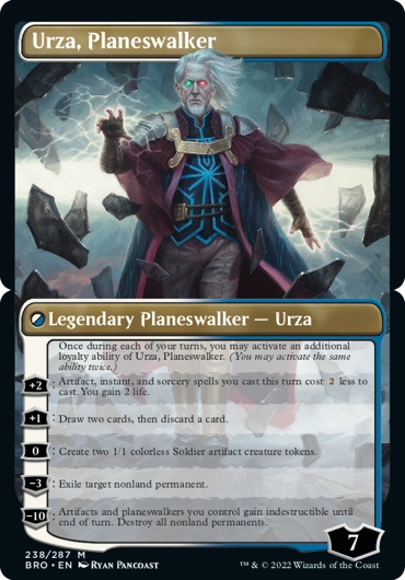 Urza, Planeswalker (top and bottom)