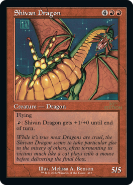 Retro Frame Shivan dragon