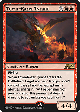 Town-Razer Tyrant rebalanced Alchemy card