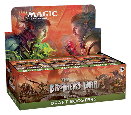 The Brothers' War Draft Booster Display