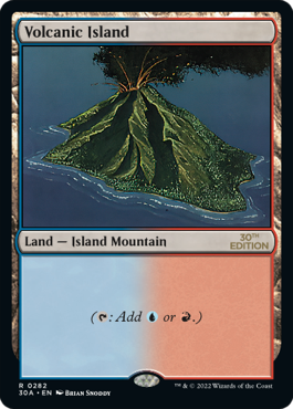 Modern Frame Volcanic Island