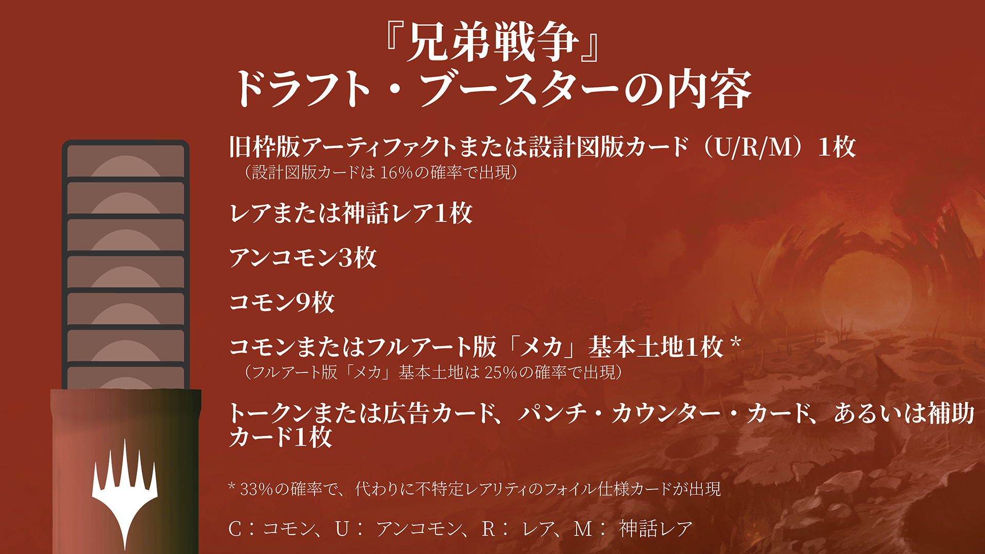 兄弟戦争』の各種ブースター製品の内容は？