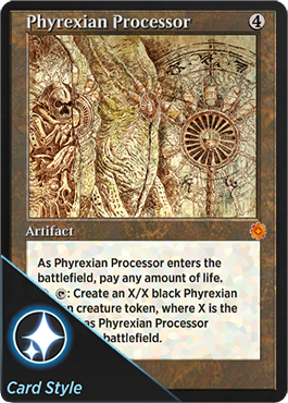 Phyrexian Processor schematic card style