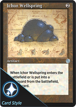 Ichor Wellspring schematic card style