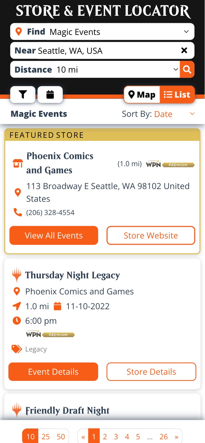 Find and Play Magic with the Improved Wizards Store and Event Locator