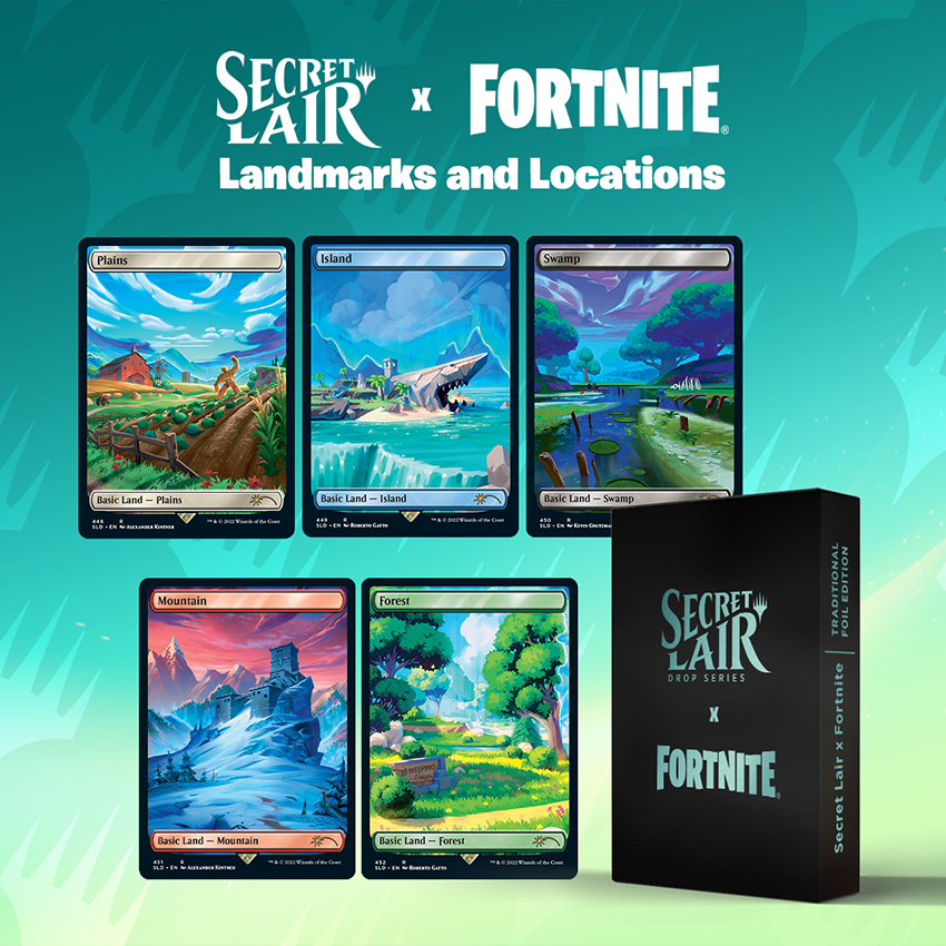 Secret Lair x Fortnite: Landmarks and Locations product