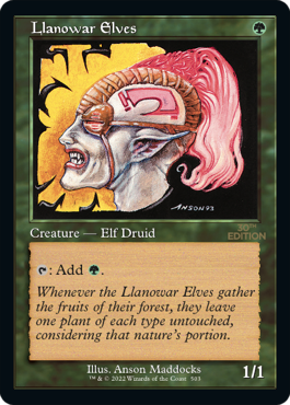 Retro Frame Llanowar Elves