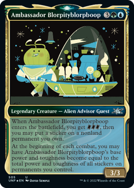 Galaxy foil showcase Ambassador Blorpityblorpboop