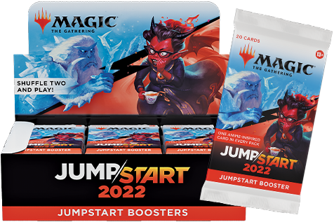 Jumpstart 2022 display and single booster package