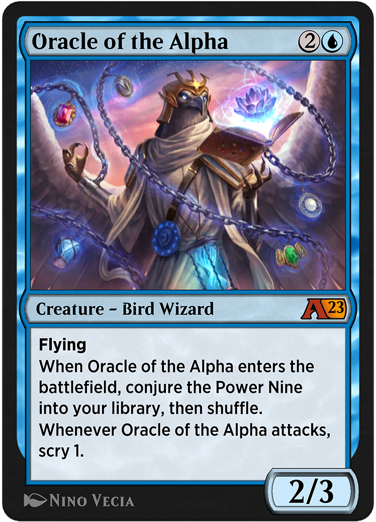 Oracle of the Alpha card from the Alchemy: Dominaria set