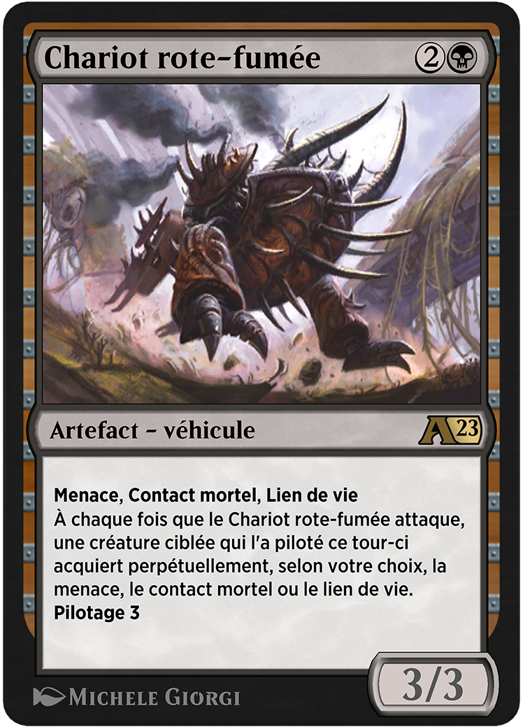 Chariot rote-fumée