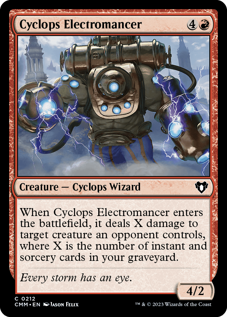 《サイクロプスの電術師/Cyclops Electromancer》 [CMM]
