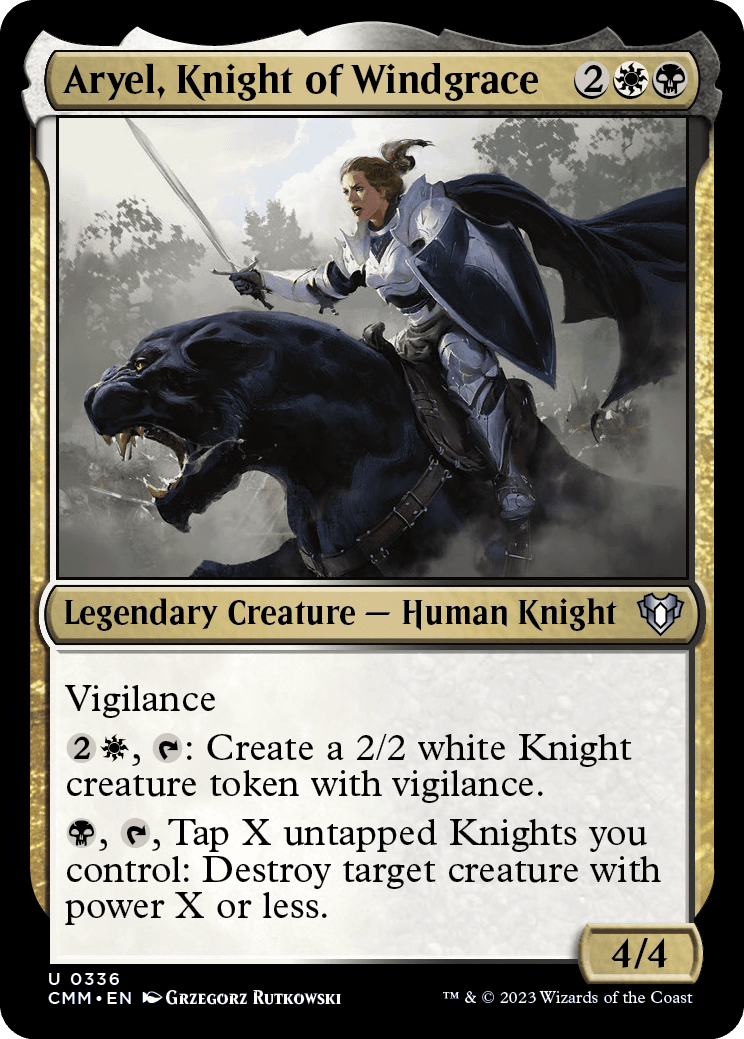 《ウィンドグレイスの騎士、アルイェール/Aryel, Knight of Windgrace》 [CMM]