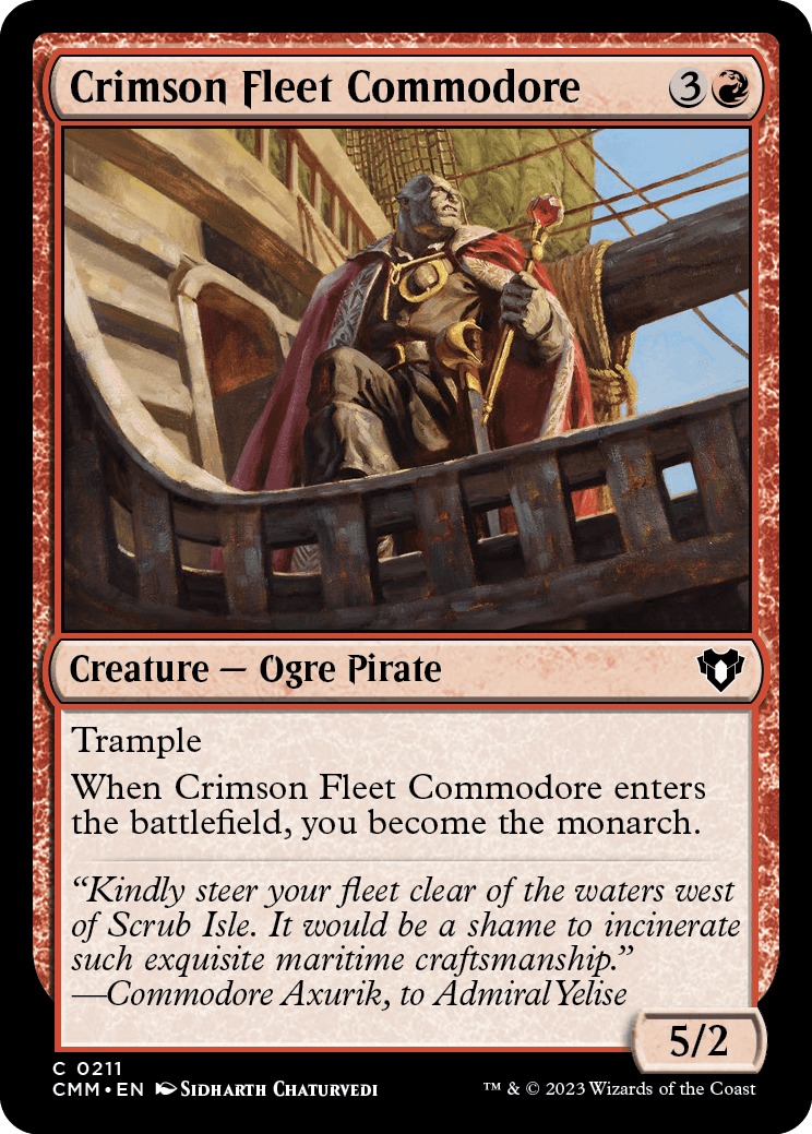 《真紅艦隊の准将/Crimson Fleet Commodore》 [CMM]