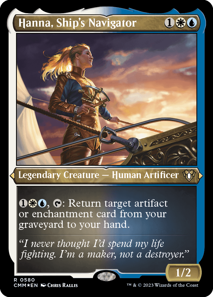 Foil-Etched Hanna, Ship's Navigator