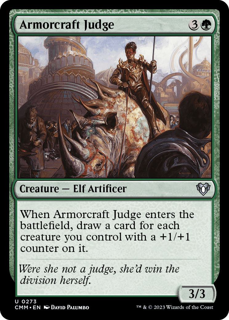 《鎧作りの審判者/Armorcraft Judge》 [CMM]