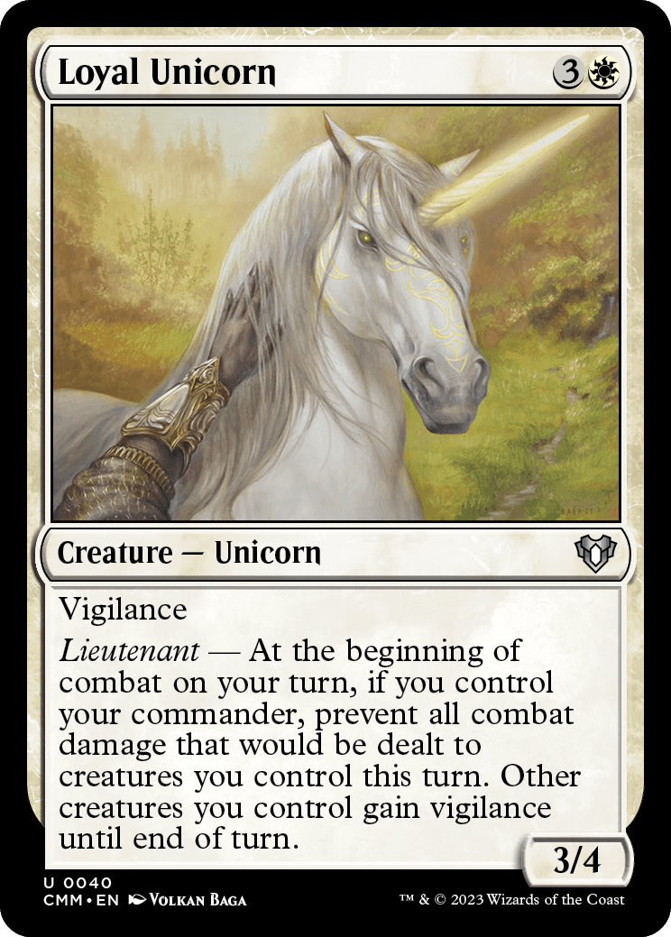 《忠実なユニコーン/Loyal Unicorn》 [CMM]