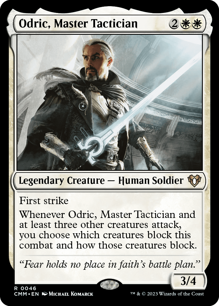 《熟練の戦術家、オドリック/Odric, Master Tactician》 [CMM]