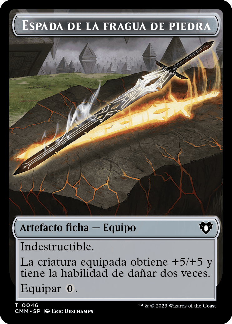 Espada de la fragua de piedra