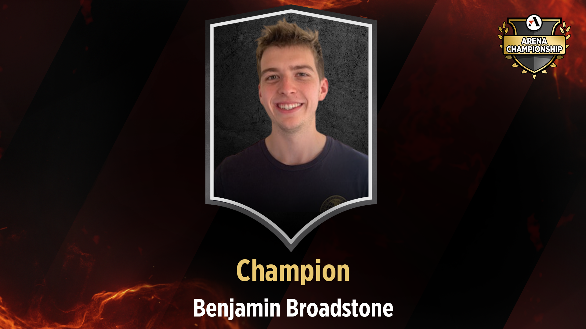 Benjamin Broadstone, Winner Arena Championship 3