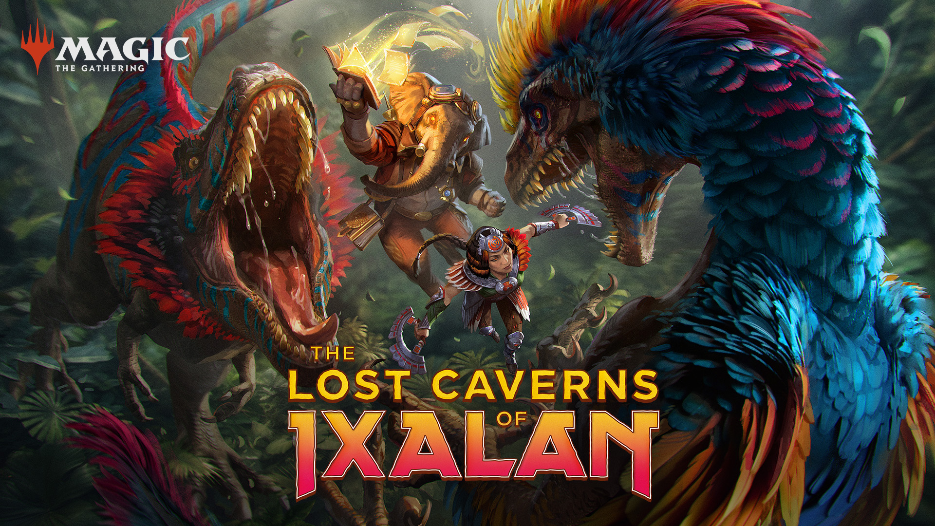 Ilustraciones clave de Las cavernas perdidas de Ixalan