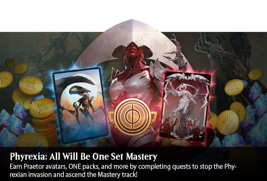 Phyrexia: All Will Be One Mastery details featuring Elesh Norn