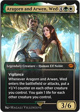 Aragorn et Arwen, époux