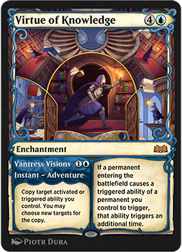 Virtue of Knowledge Adventure card style
