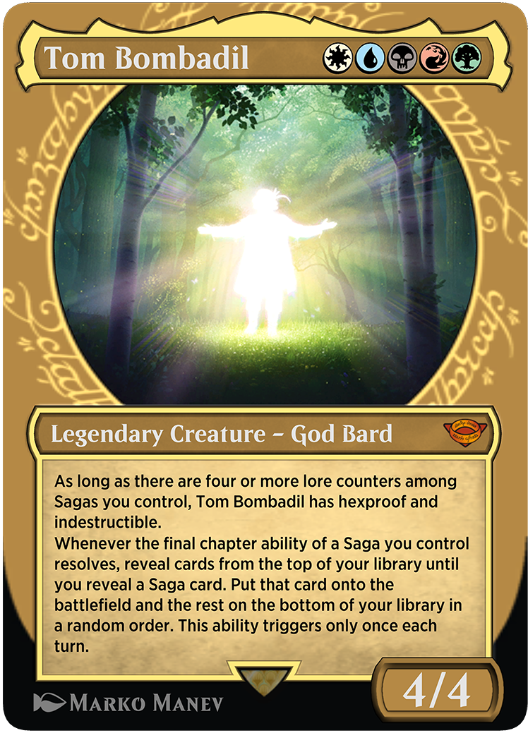 Tom Bombadil with Ring showcase treatment