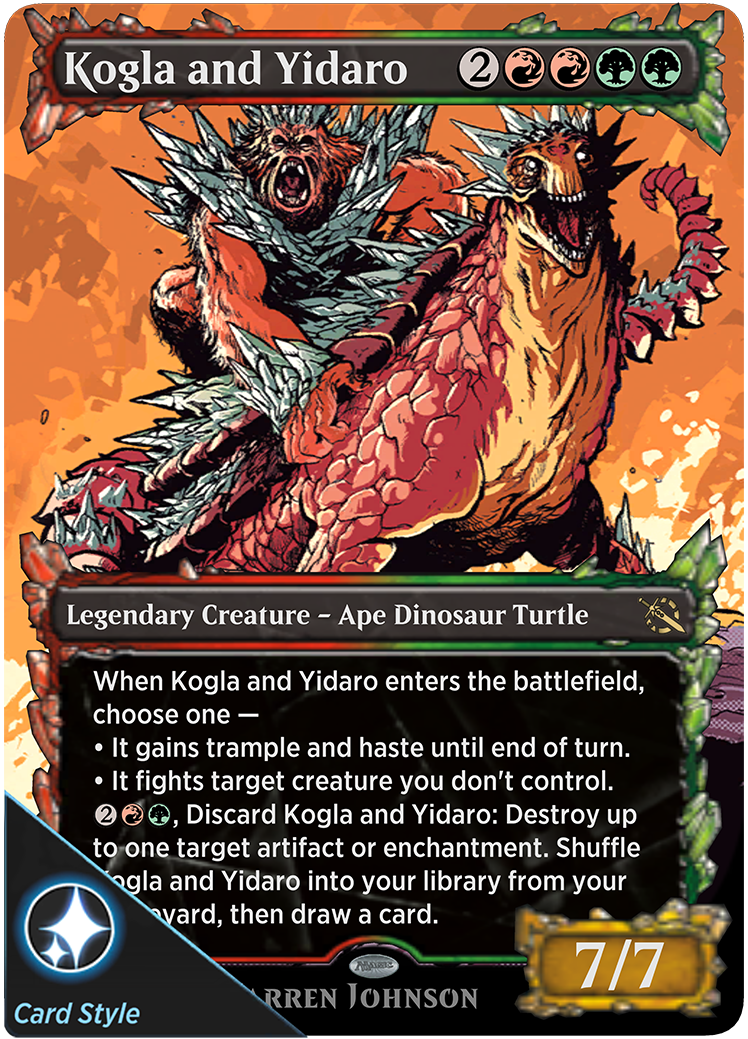 Kogla and Yidaro card style