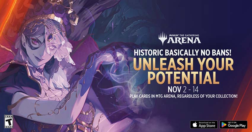 Historic All Access Basically No Bans, unleash your potential, November 2–14