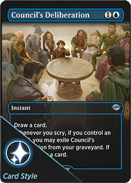 Council's Deliberation card style