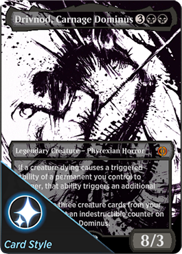 Drivnod, Carnage Dominus ichor card style