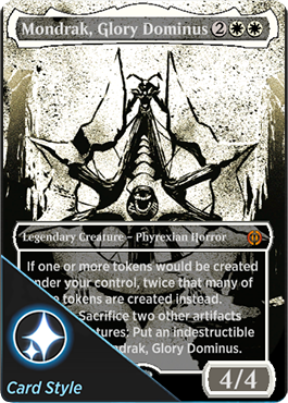 Mondrak, Glory Dominus ichor card style