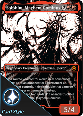 Solphim, Mayhem Dominus ichor card style reward from the Autonomous Furnace