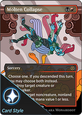 Molten Collapse card style