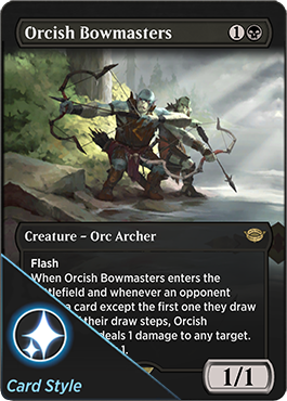 Orcish Bowmasters card style