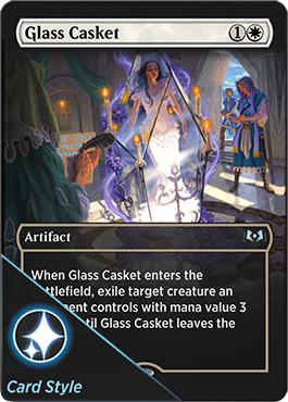 Glass Casket card style