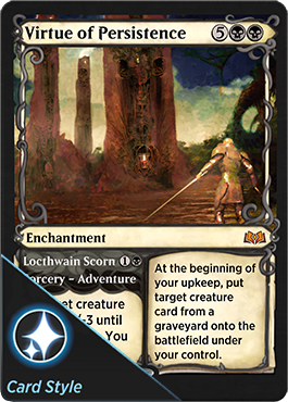Virtue of Persistence (Adventure Card Style)