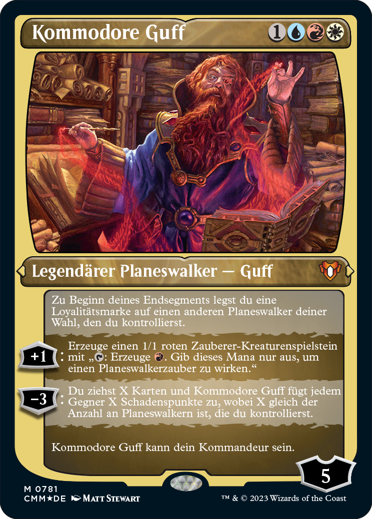 Display-Commander Kommodore Guff