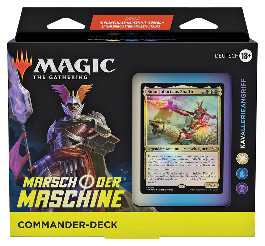 Marsch der Maschine Commander-Deck Kavallerieangriff (Weiß-Blau-Schwarz)