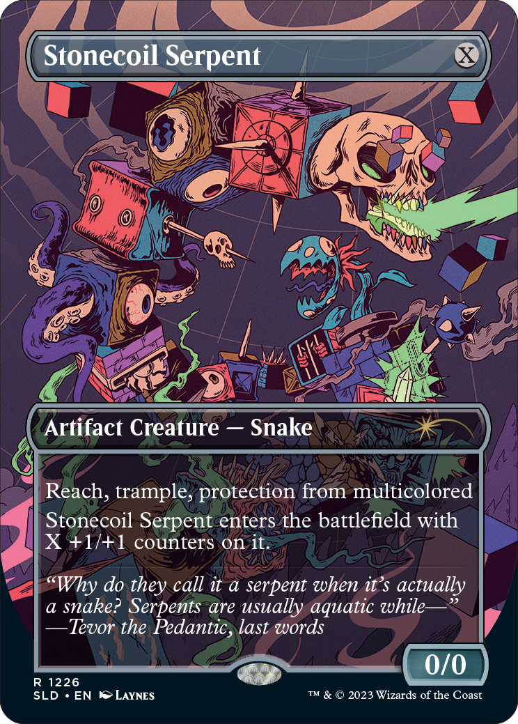 Stonecoil Serpent Ssssssnakessssss Secret Lair Drop Card Image
