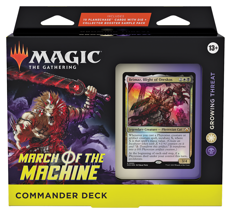 March of the Machine Growing Threat (White-Black) Commander Deck