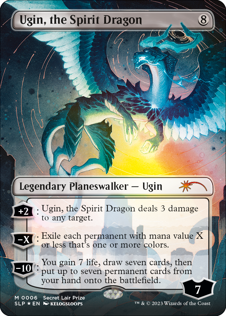 Ugin, o Dragão Espírito, metalizado tradicional