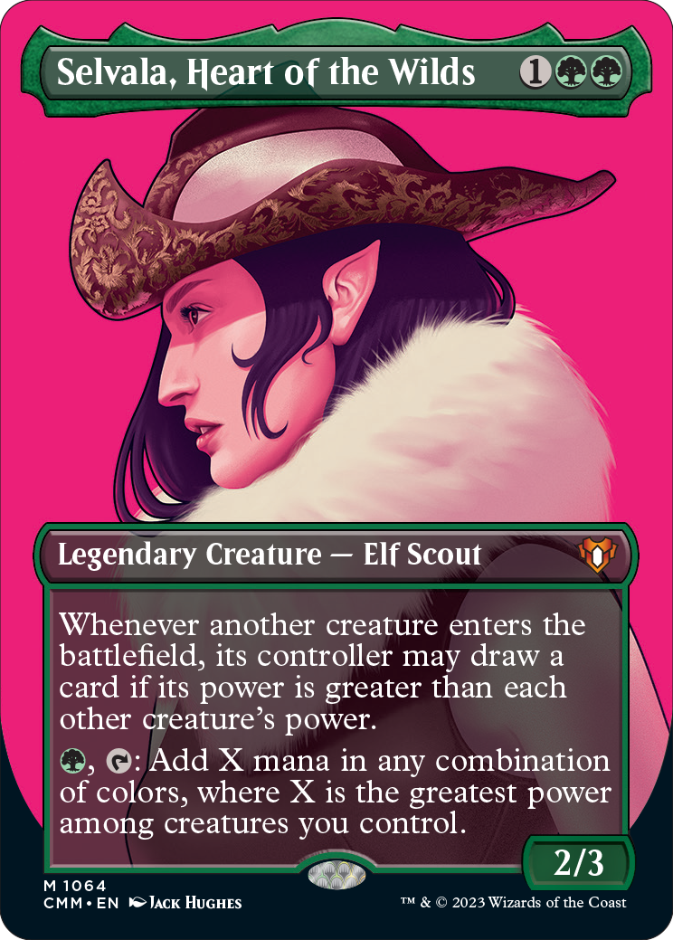 Textured Foil Borderless Profile Selvala, Heart of the Wilds