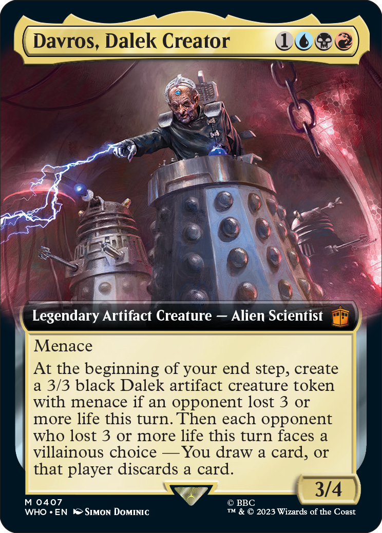 Davros, Schöpfer der Daleks (erweiterter Kartenrand)