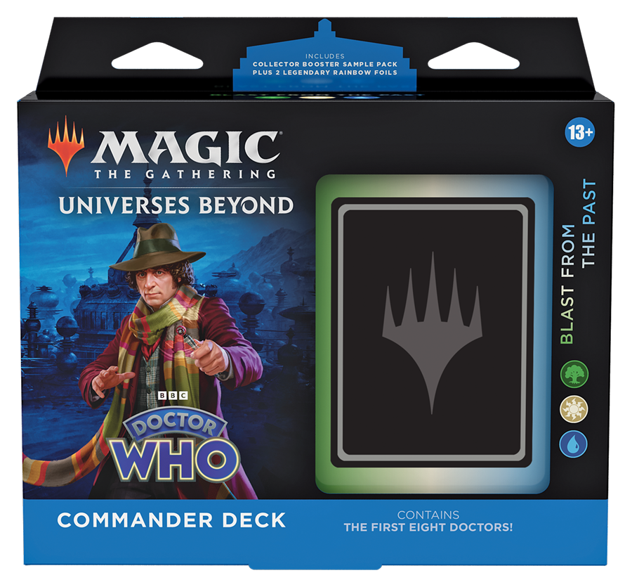 Deck de Commander Blast From The Past (verde, branco e azul)