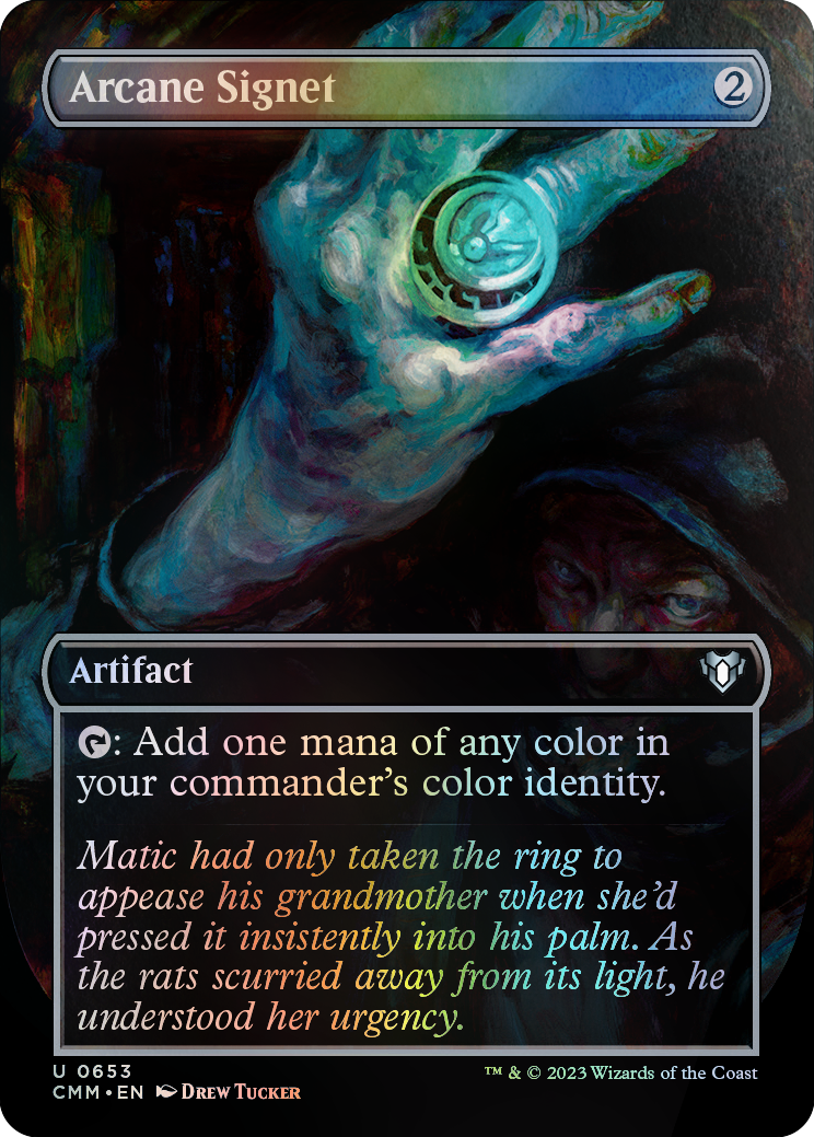 Traditional Foil Borderless Arcane Signet